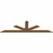Ekena Millwork Saratoga Smooth Timber Gable Bracket, Western Red Cedar, 96"W x 28"H x 1 1/2"D x 5 1/2"F, 7/12 Pitch GBW096X28X0206SAR00SWR - alternate 5